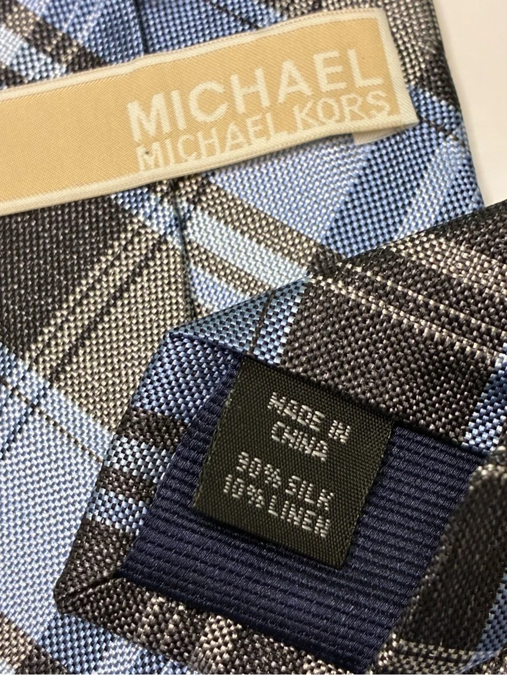 3 MICHAEL KORS SILK DESIGNER MENS NECKTIES Plaid, Geometric